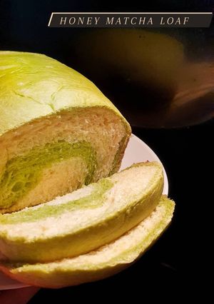 Foto resep Honey Matcha Loaf (Roti Tawar Matcha - Madu)