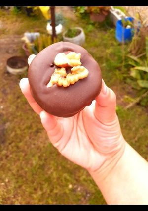 Una foto de Alfajores tipo marplatense