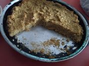 Una foto de faina de garbanzo licuado