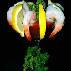 A picture of Mike's Crazy EZ Shrimp Cocktails.