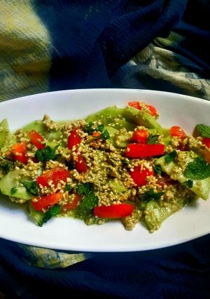 A picture of Tabbouleh salad.