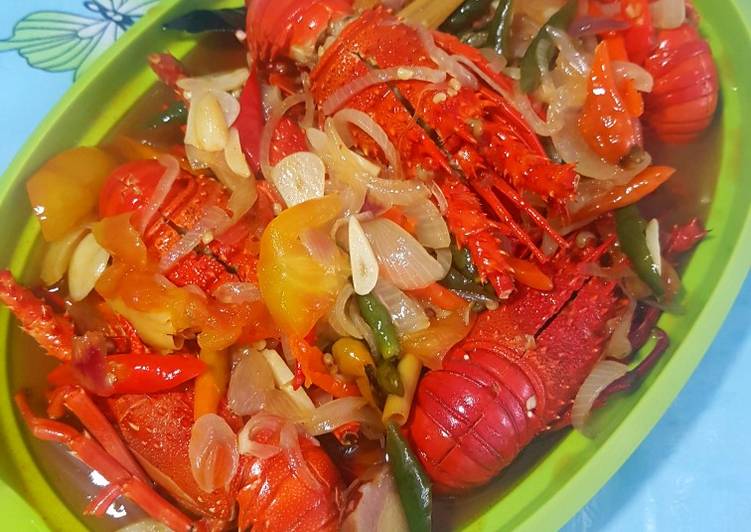 Resep Lobster Saus Padang, Enak Banget