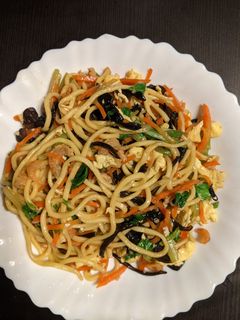 簡易炒麵 的食譜成品照片