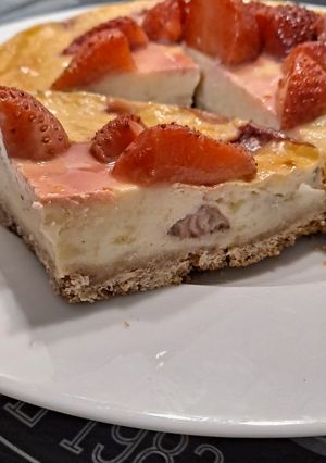Une photo de Cheesecake à la fraise 🍓