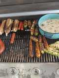 Papas chorreadas asadas
