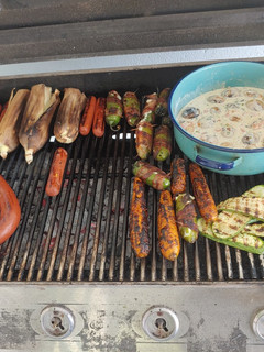 Una foto de Papas chorreadas asadas