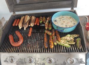 Una foto de Papas chorreadas asadas