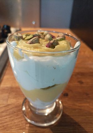 Une photo de Verrine onctueuse au fruit de la passion