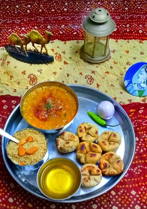 A picture of Dal Baati.
