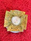 Maharashtrian sweet dish Puran Poli with kheer