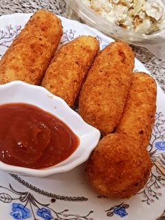 صورة لوصفة بطاطا كروكيت بالجبنة 🧀🥔