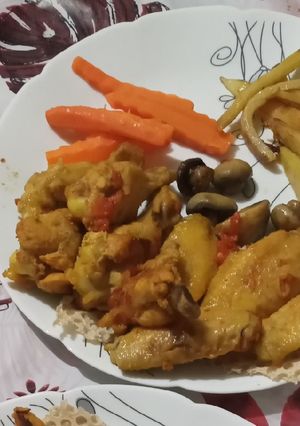 عکسی از دستور مرغ در تابه رژیمی