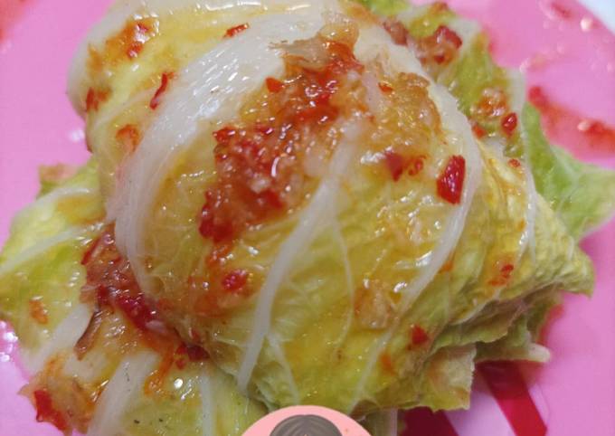 Resep Sawi Gulung Tahu Putih Praktis Oleh Mamikuhoki Cookpad