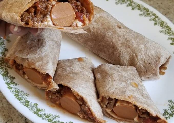 Recipe of Award-winning Sloppy Joe Dog Burritos