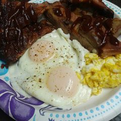 Heat them up Eat them up Breakfast, Ribs and Eggs A picture of Heat them up Eat them up Breakfast, Ribs and Eggs.