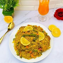 A picture of Orange rice.