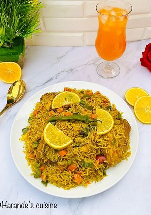 A picture of Orange rice.