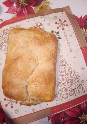 Una foto de Rollo de manzana