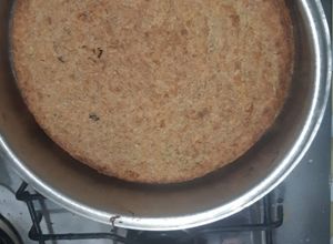 Una foto de Torta de banana con avena