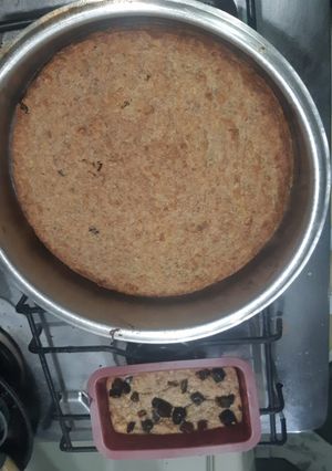 Una foto de Torta de banana con avena