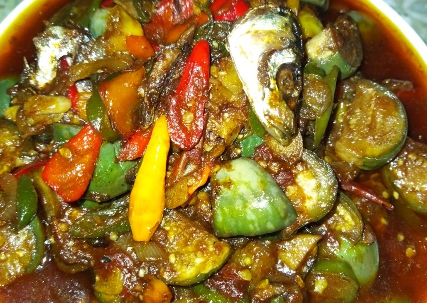 Oseng terong klotok super pedas