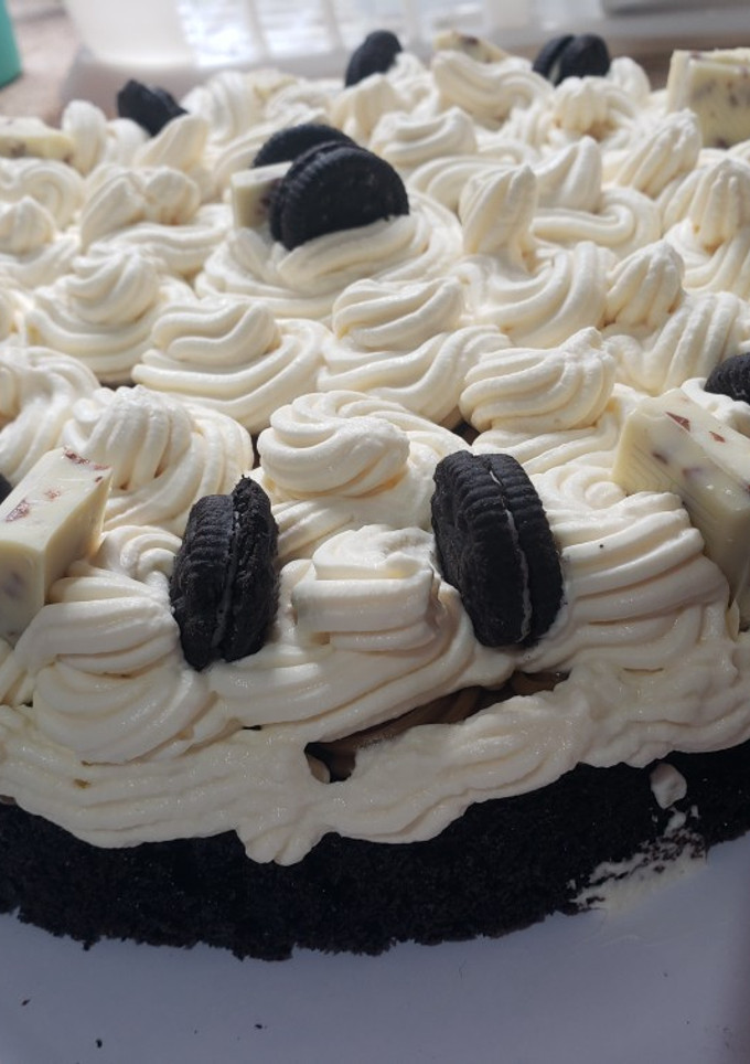 Una foto de Torta de galletitas oreo
