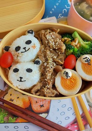 รูปของ ข้าวหน้าหมูแพนแพน เมนูข้าวกล่อง