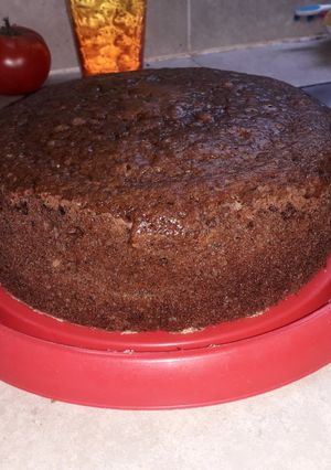 Una foto de Torta de banana y chocolate