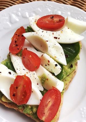 A picture of Avocado egg toast.