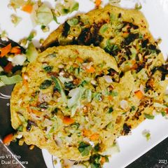 A picture of Hara bhara pan cake.