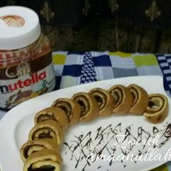 A picture of Stovetop Nutella Swiss Rolls.