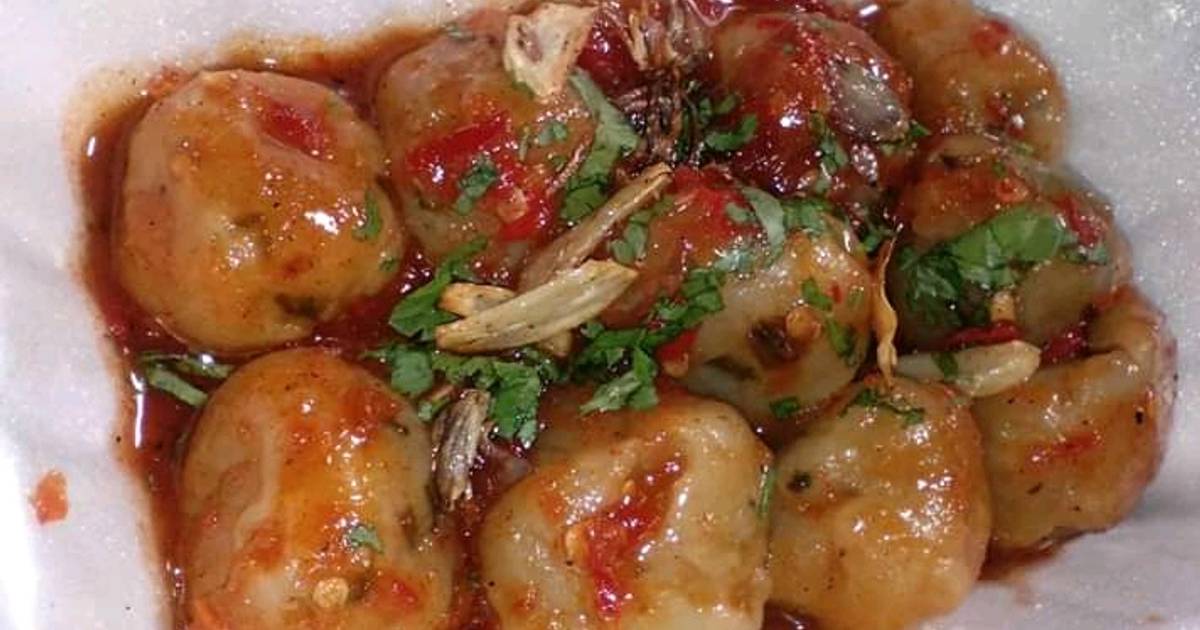 Resep Cilok bumbu ekstra pedas isi ayam oleh Elisa Dian ...