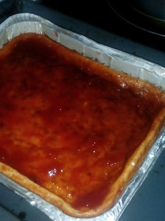 Foto principal de Tarta de queso y mermelada de fresa