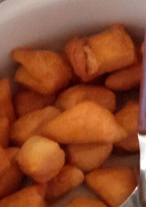 A picture of Soft, sweet and small mandazi.