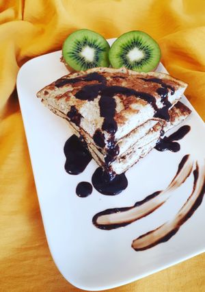 Zdjęcie przepisu Bananowy omlet.