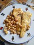 Merluzzo fritto con ceci                                    #bastachesiafritto