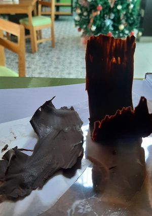 Una foto de Figuras de chocolate