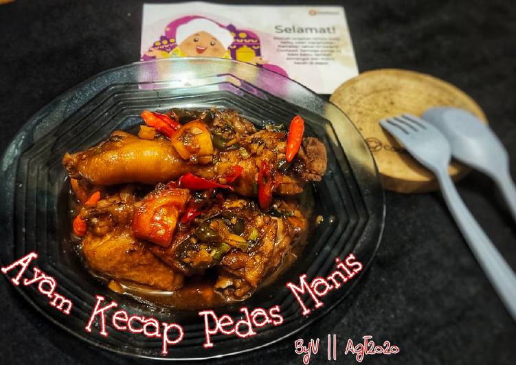 Resep Ayam Kecap Pedas Manis #Week10 yang Lezat