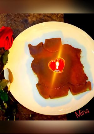 عکسی از دستور تزیین حلوا به شکل وطنم ایران