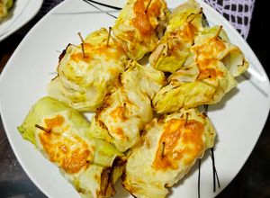 Foto de Rolinho de repolho com recheio vegetariano