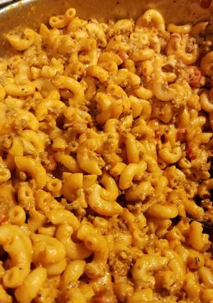 A picture of Cheesy Goulash.