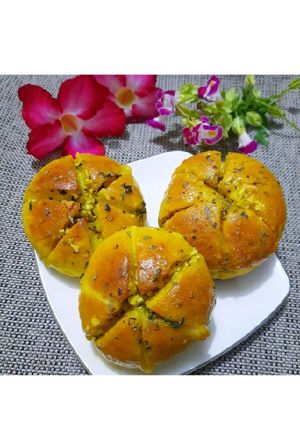 Foto resep Korean cream garlic cheese bread