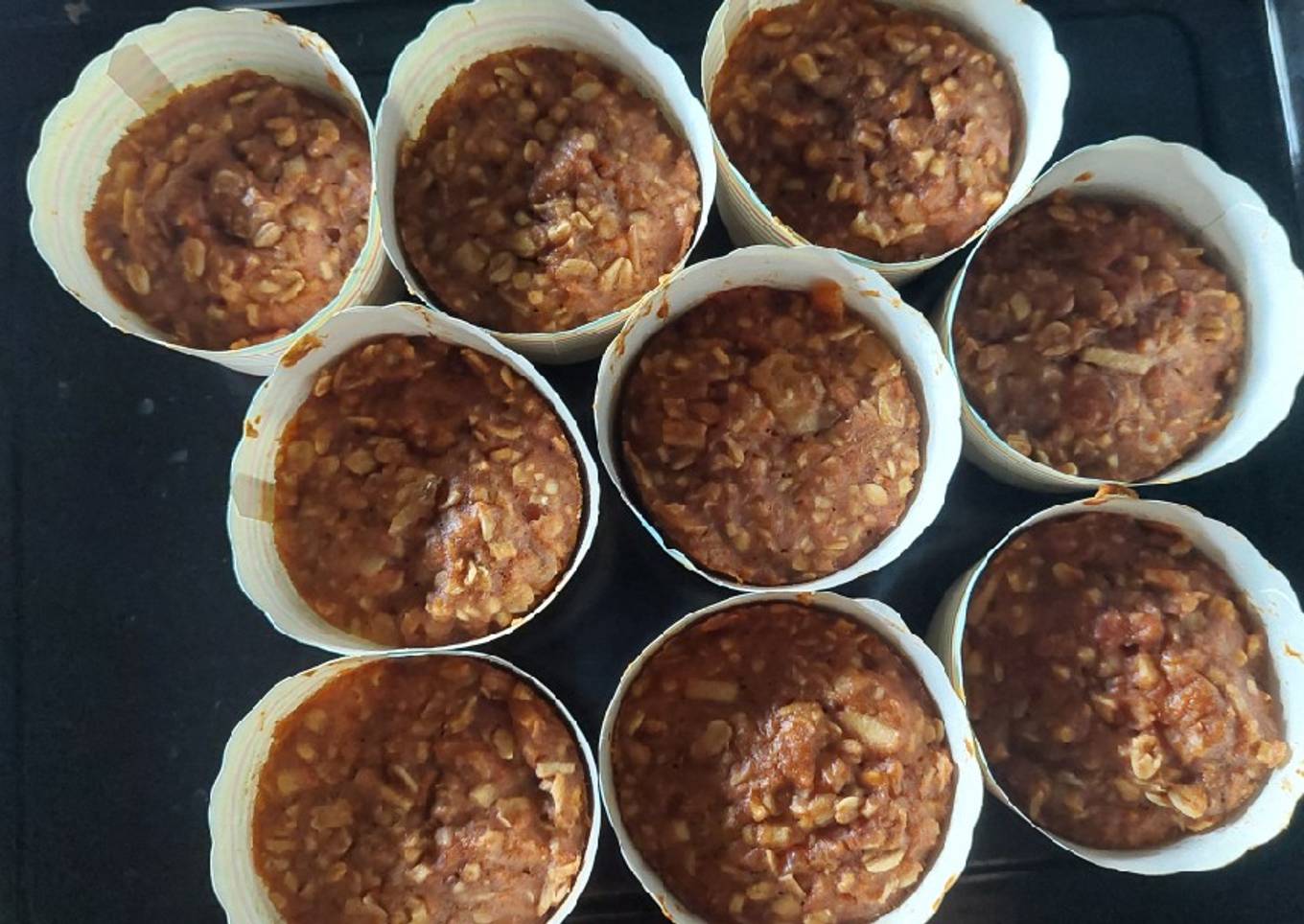 OAT MUFFIN isi kismis pisang dan apel