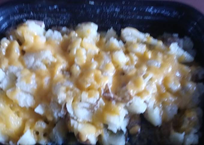 Cheddar Garlic Smashed Potato Recipe