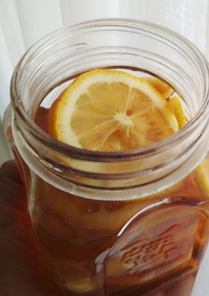 Foto resep Jahe lemon madu dalam toples
