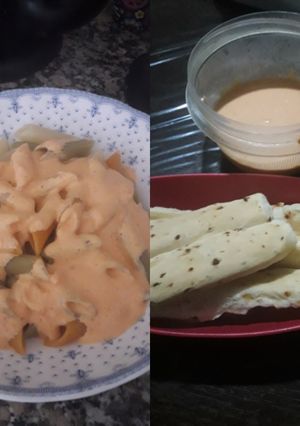 Una foto de Pasta de morrón