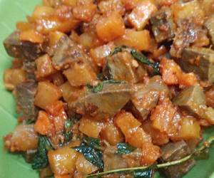 Resep mudah Sambel goreng kentang wortel hati sapi with kemangi Nikmat Lezat