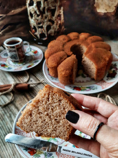 عکسی از دستور کیک دارچینی