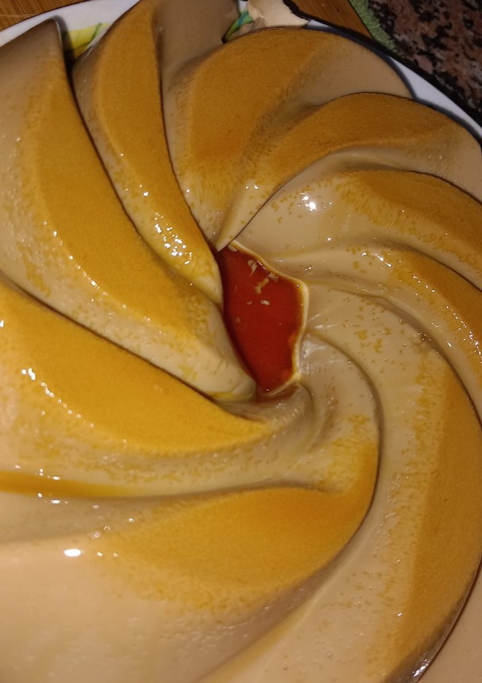 Una foto de Flan de café sin horno