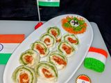 तिरंगा पिनव्हील सैंडविच